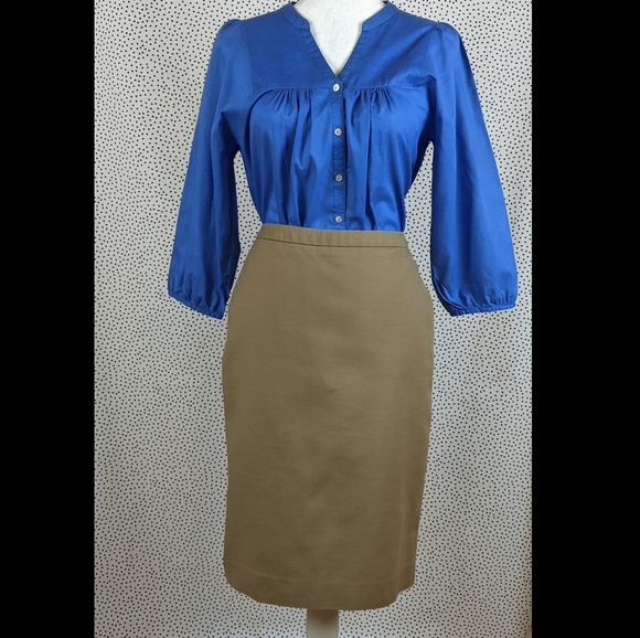 H&M Cobalt Button Down Blouse (Size: 6) - Picture 12 of 12